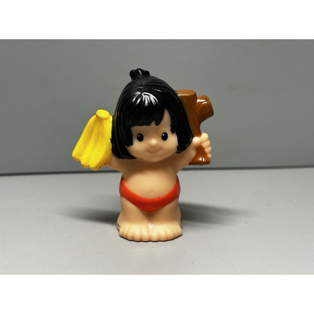 Fisher Price Little People Jungle Book Mowgli 2013 Rare Figure W/ Bananas